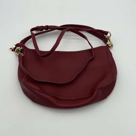 Crown & Ivy Red Crossbody Bag With Gold-Tone Accents & Zipper Closure - Picture 4 of 5